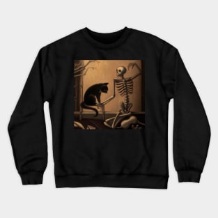 Bones and jelly cat Crewneck Sweatshirt